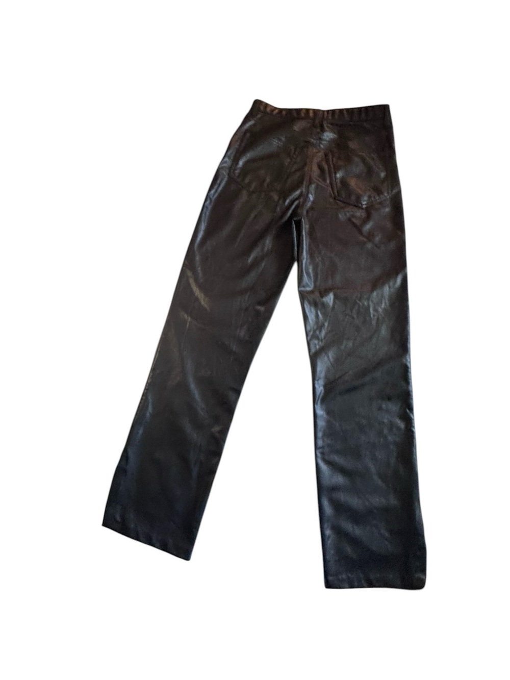 Abercrombie & Fitch The '90s Straight‎ Ultra High Rise vegan leather pants 12 31